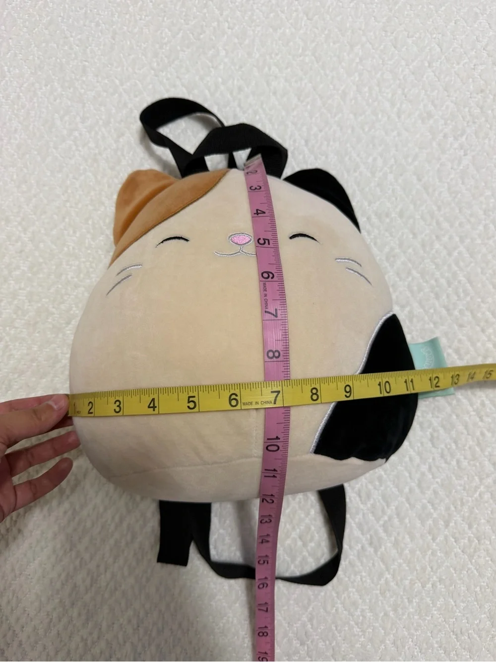 Squishmallows Calico Cat Backpack Small Pocket